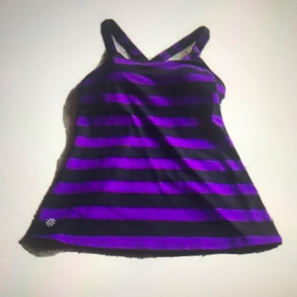 NWOT Athleta Optimism Bold Stripe Top New Size S